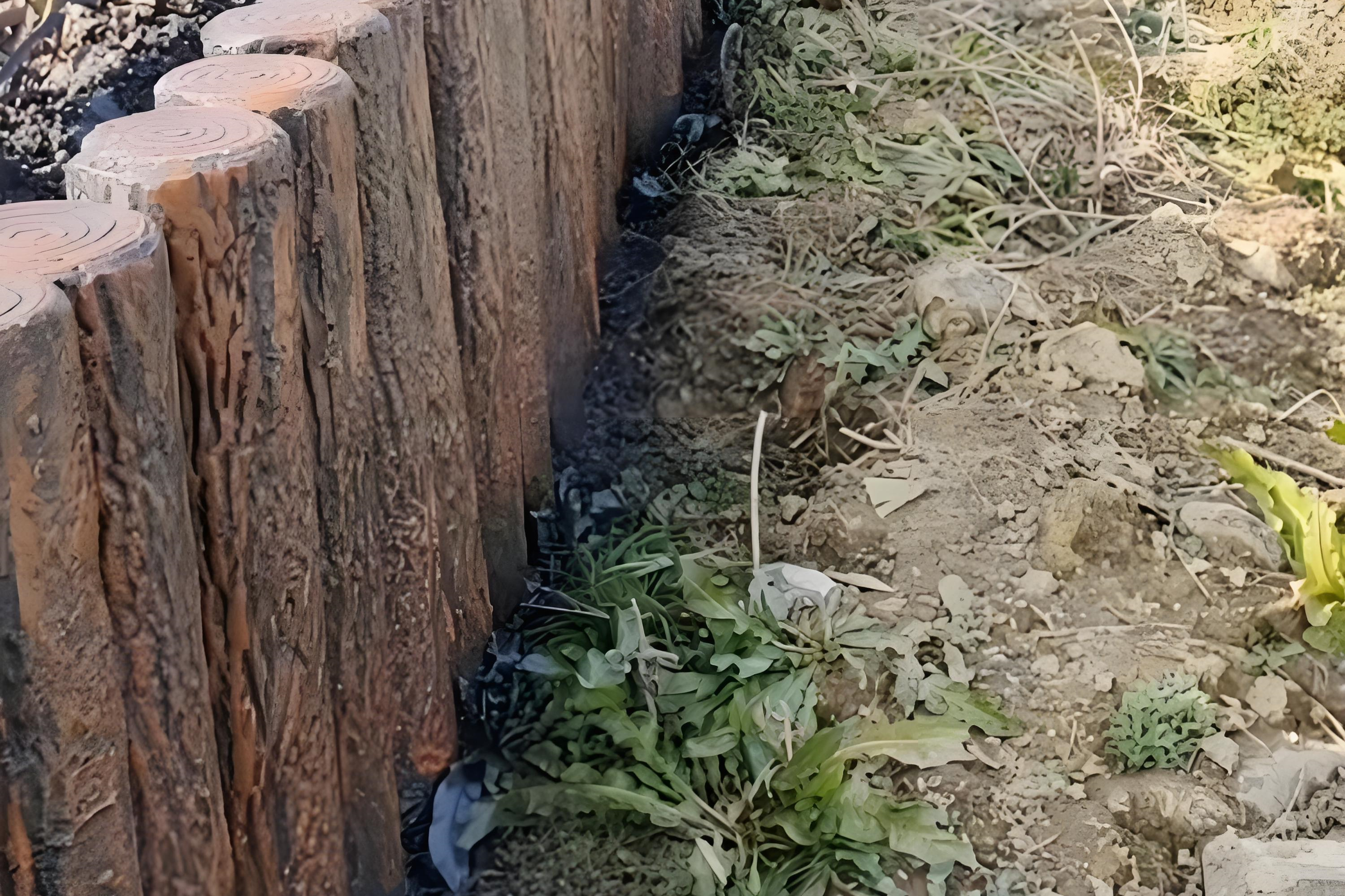 水泥樁批發(fā)廠家泓樺錦嘉-水泥仿木樁表面的紋理是如何制作出來的？