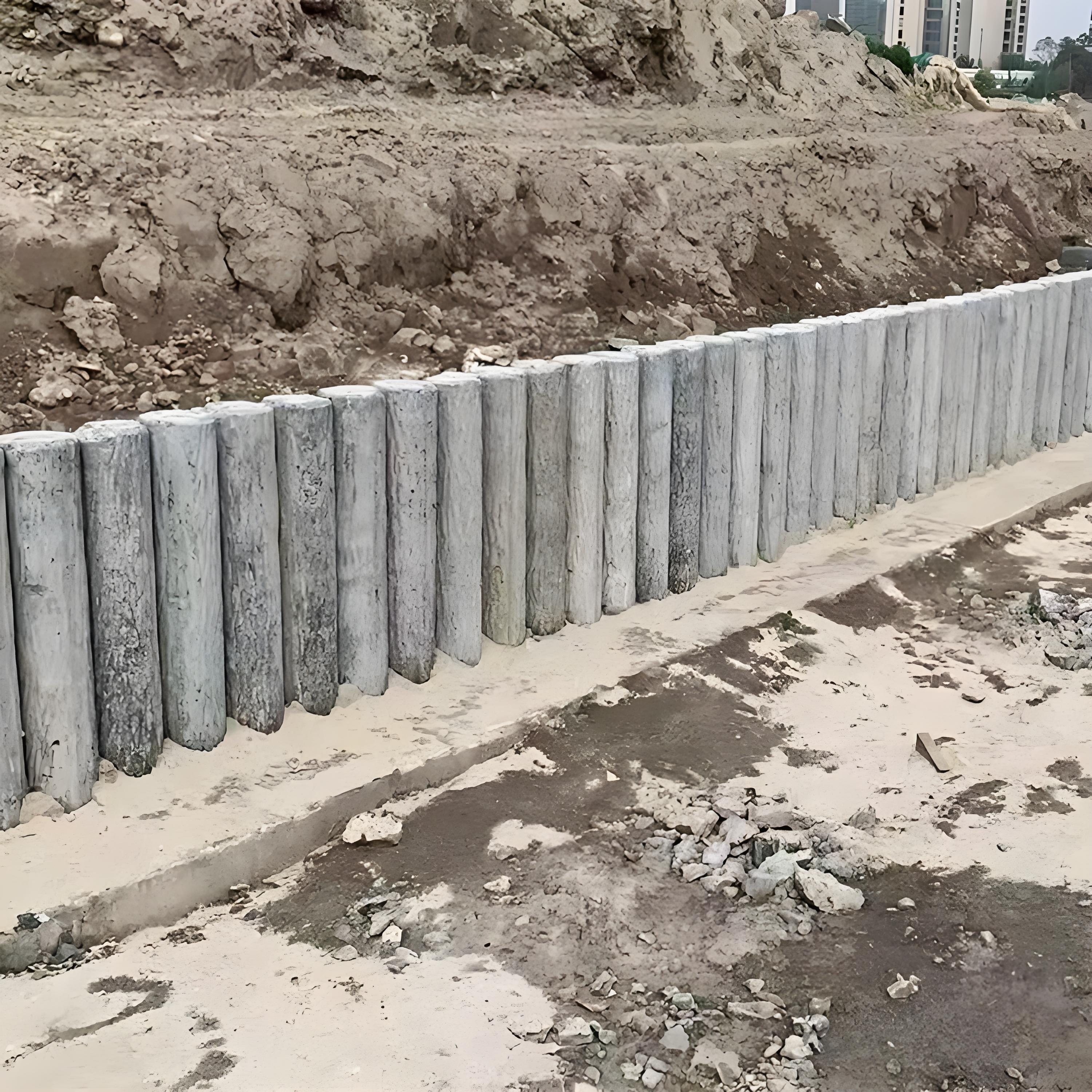 打仿木樁后發(fā)現(xiàn)歪了怎么辦？能拔出來重打嗎？?