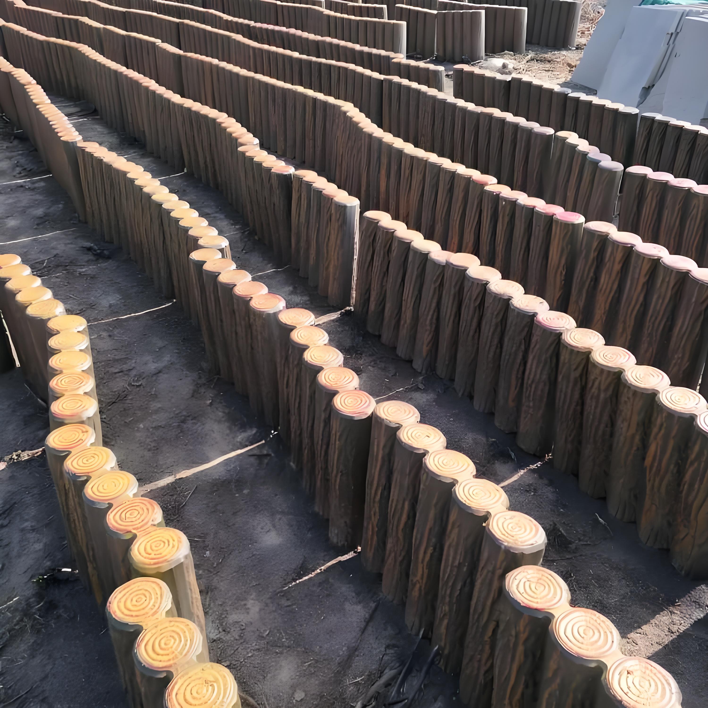 水泥仿木樁施工隊(duì)泓樺錦嘉 - 水泥樁打樁的施工流程有哪些？