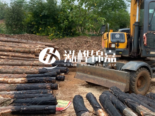 松木樁施工隊(duì)泓樺錦嘉 - 松木樁尺寸怎么量的？