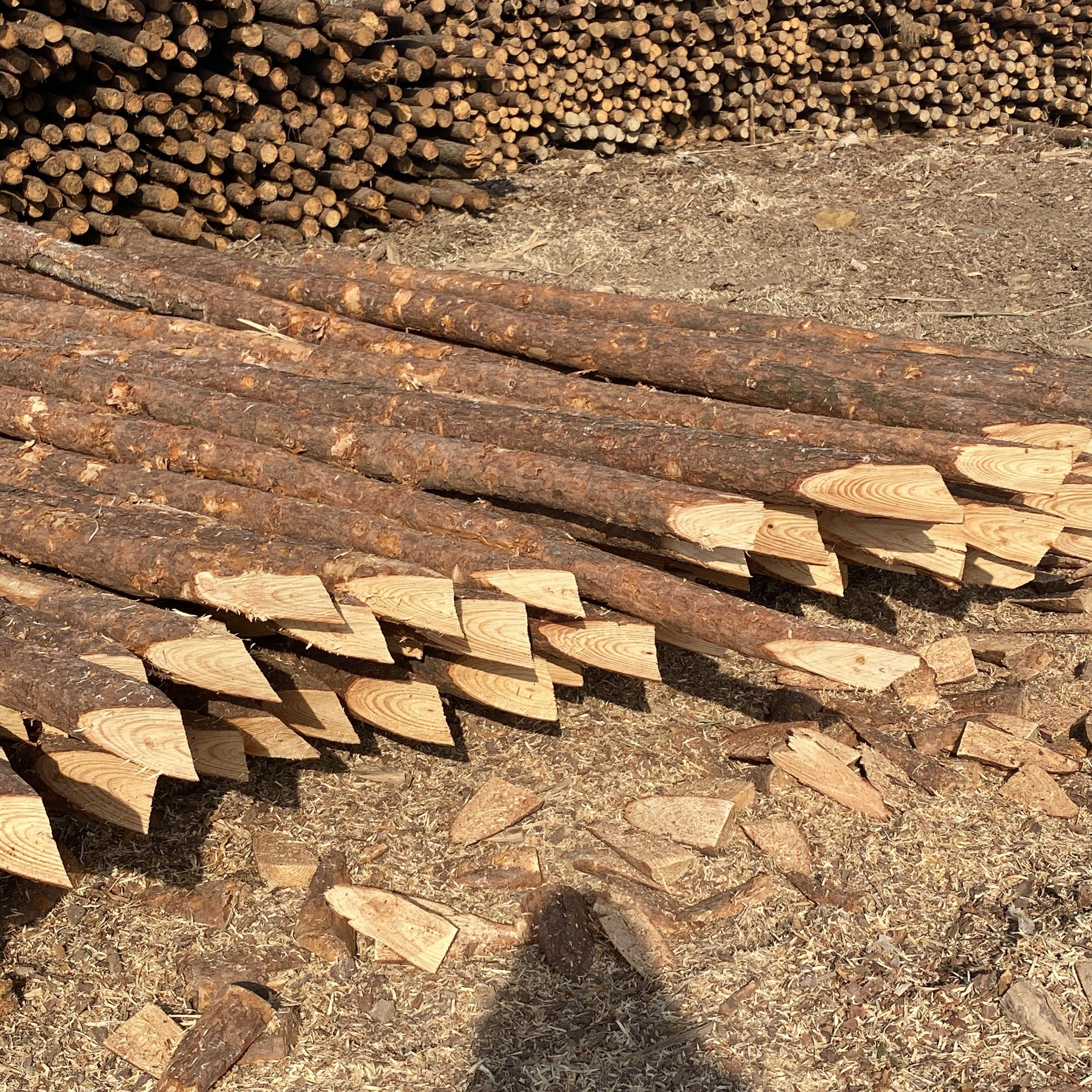 松木樁施工隊(duì)泓樺錦嘉-樁與樁之間的距離要求？